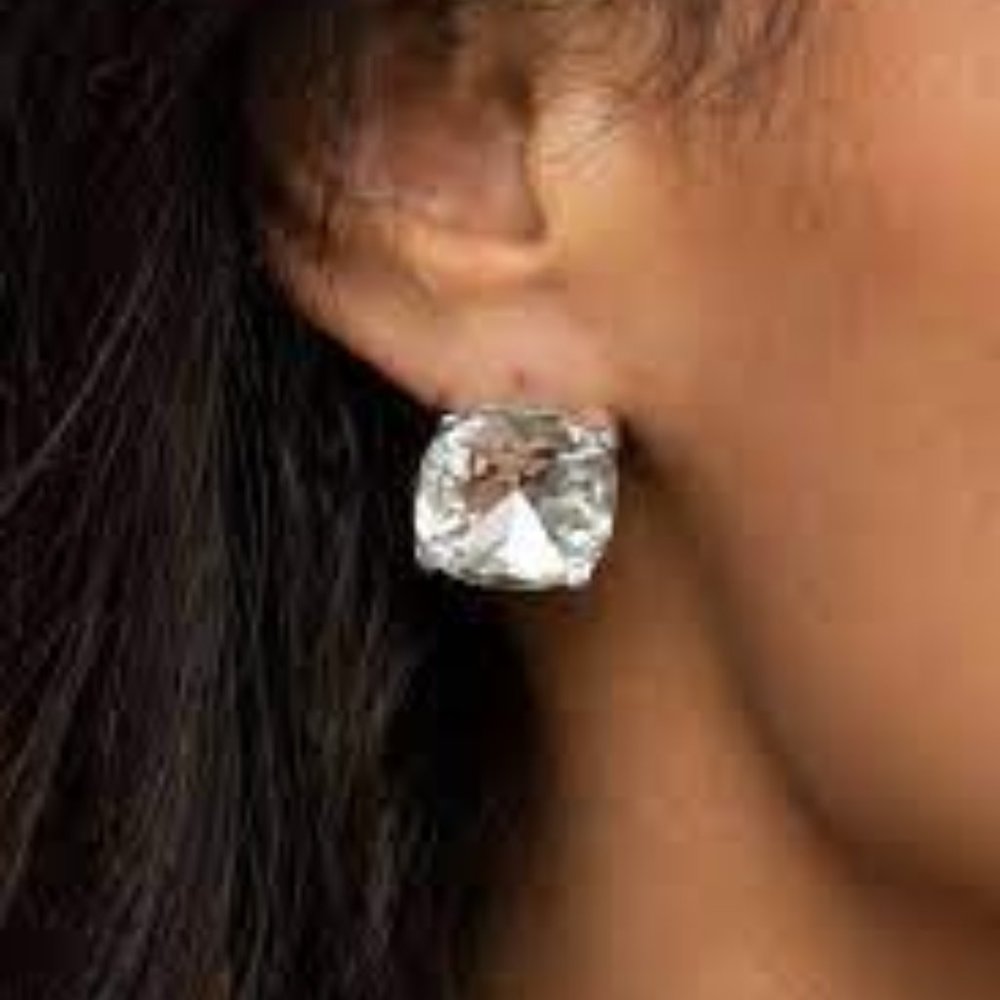 5 For $20! Paparazzi ♥ Royalty High - White ♥ Post Earrings